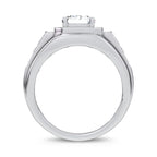 14K 2.98CT Certified Lab Grown Mens Ring