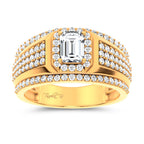 14K 2.00CT Certified Lab Grown Mens Ring