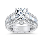 14K 3.75CT Certified Lab Grown Engagement Ring