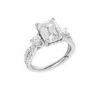 14K 4.00CT Lab Grown Diamond Engagement Ring