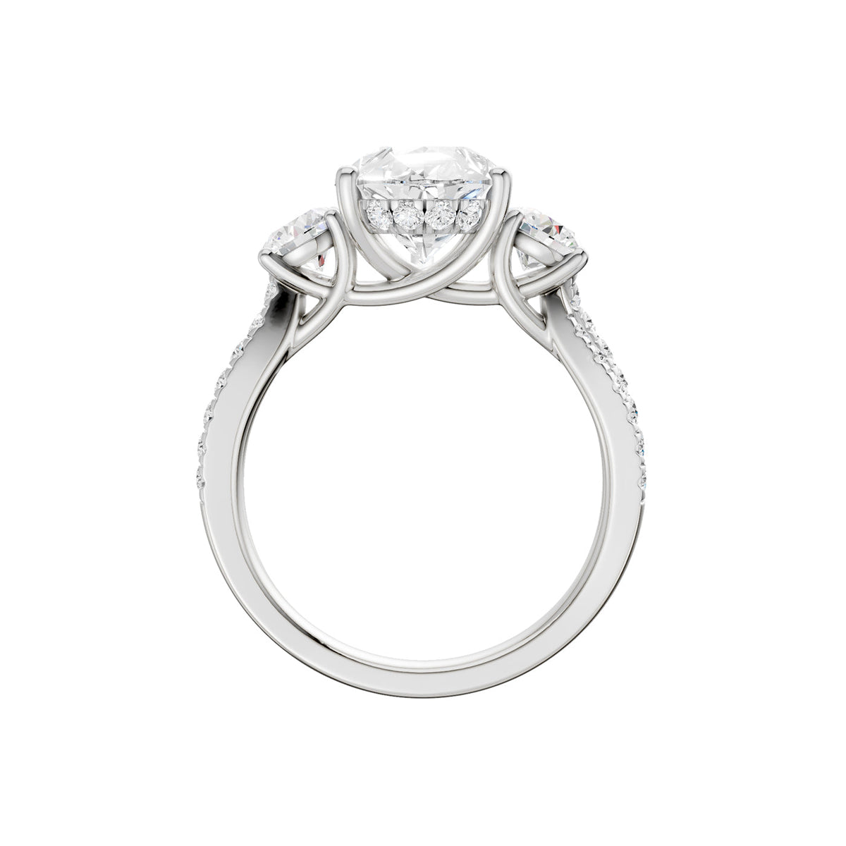 14K 4.00CT Lab Grown Diamond Engagement Ring