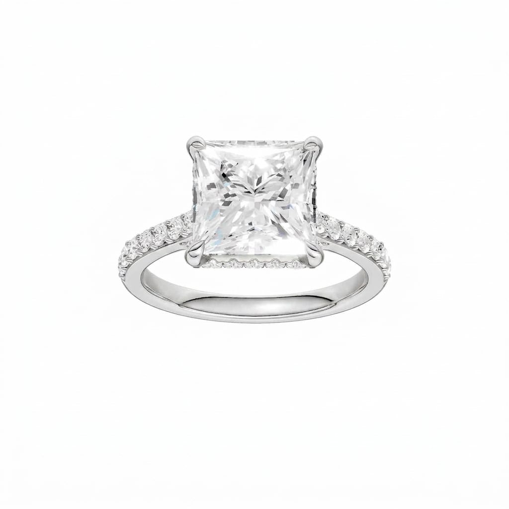 14K 4.50 CT Lab Grown Diamond Ring