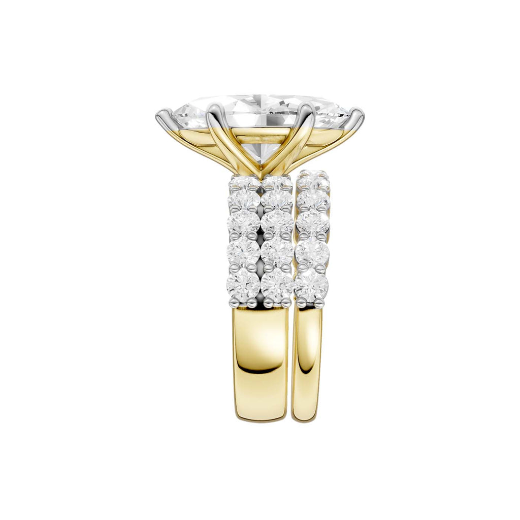 14K 6.00 CT Lab Grown Diamond Bridal Set