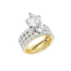 14K 6.00 CT Lab Grown Diamond Bridal Set