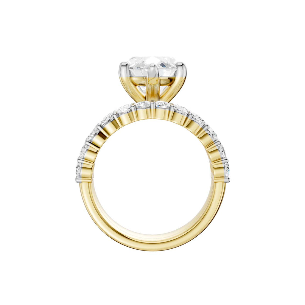 14K 6.00 CT Lab Grown Diamond Bridal Set
