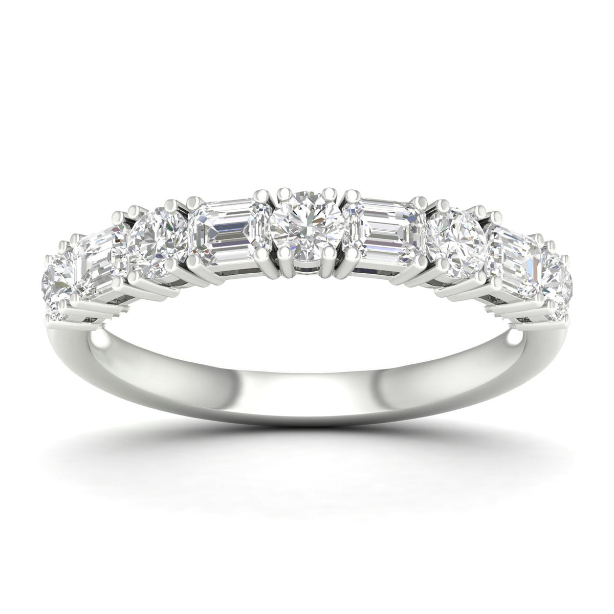 14K 1.00CT Fancy Lab Grown Diamond Band