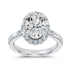 14K 3.82CT Lab Diamond Ring