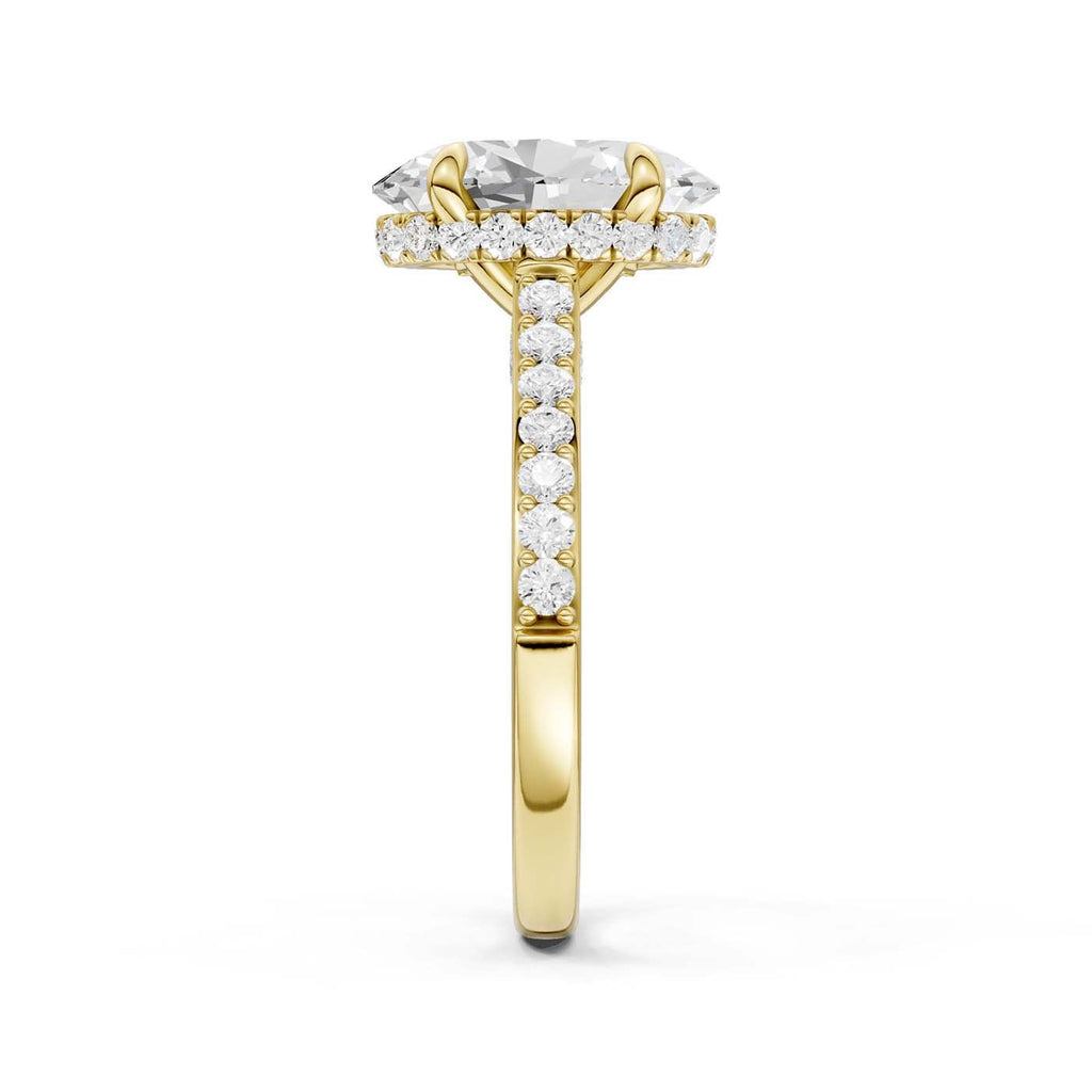 14K 3.50CT Lab Grown Diamond Engagement Ring
