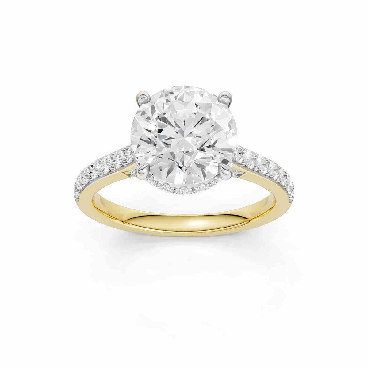14K 3.50 CT Lab Grown Diamond Ring