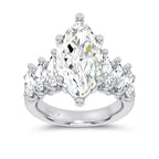 14K 6.90CT Certified Lab Grown Engagement Ring