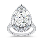 14K 6.82CT Certified Lab Grown Engagement Ring