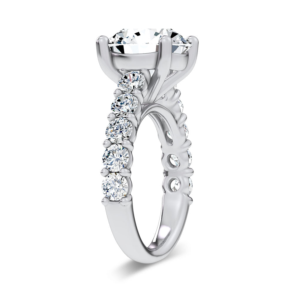 14K 6.60CT Certified Lab Grown Engagement Ring