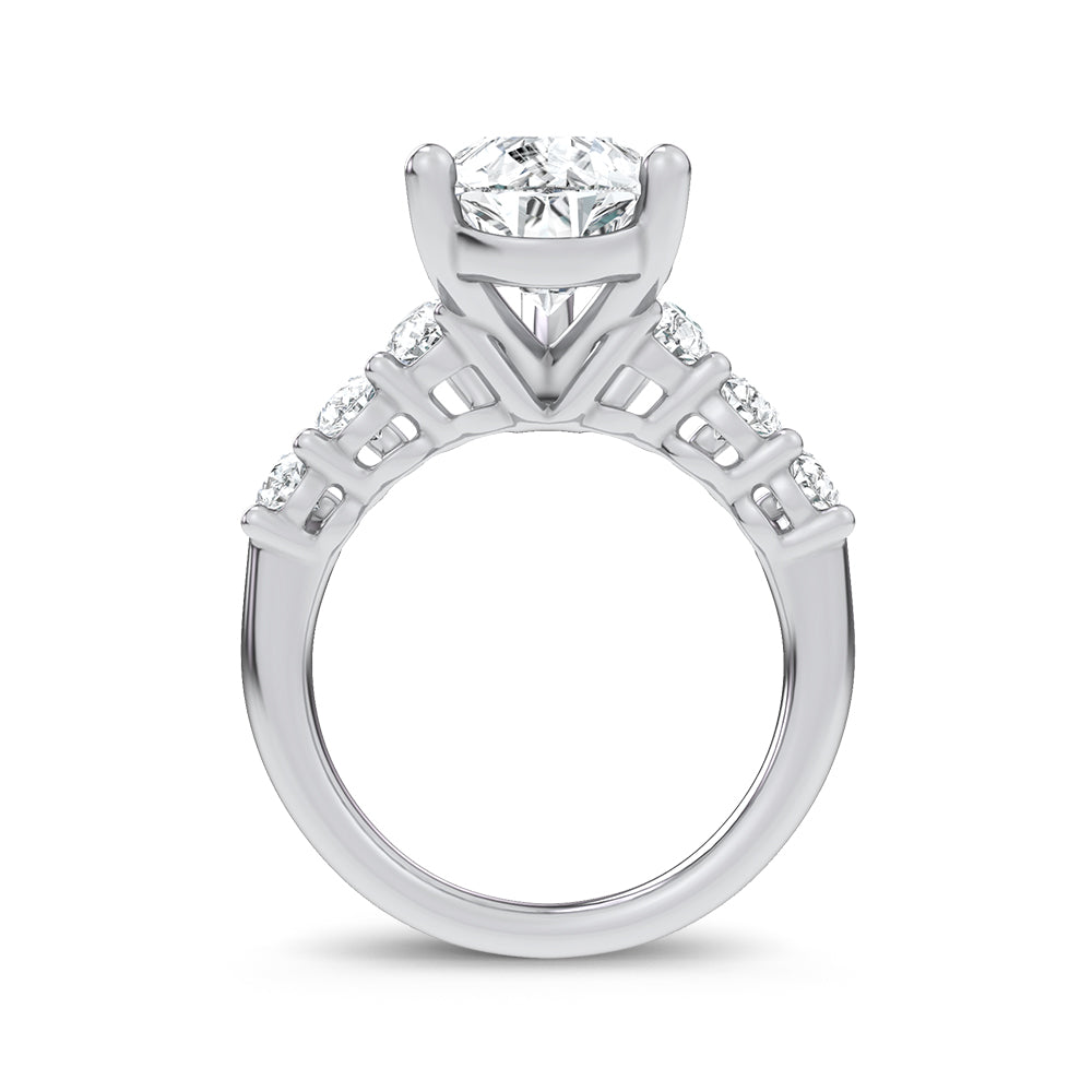 14K 6.60CT Certified Lab Grown Engagement Ring