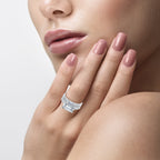 14K 5.72CT Certified Lab Grown Diamond Bridal Set