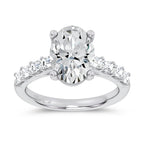 14K 3.60CT Certified Lab Grown Engagement Ring
