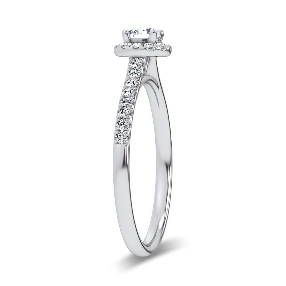 14K 0.40CT Certified Lab Grown Promise Ring