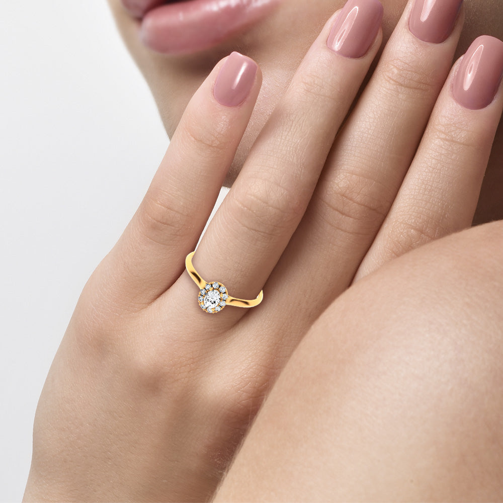 14K 0.33CT Certified Lab Grown Promise Ring