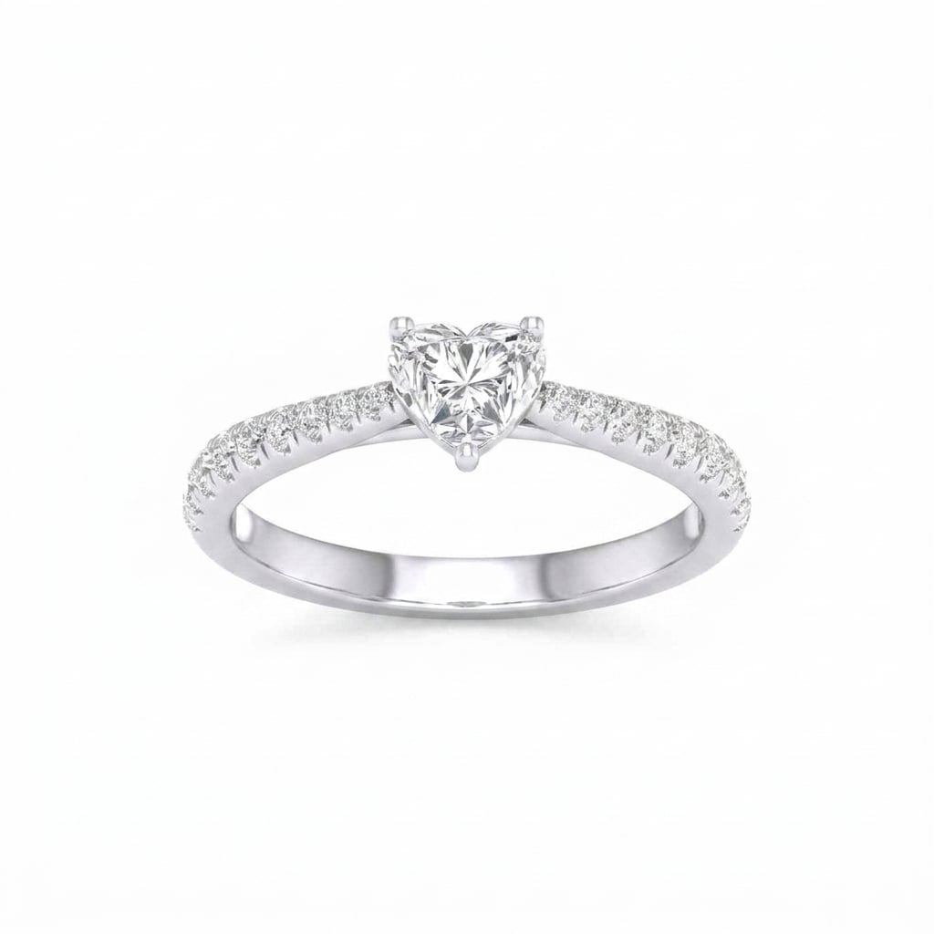 14K 0.75 CT Lab Grown Diamond Ring