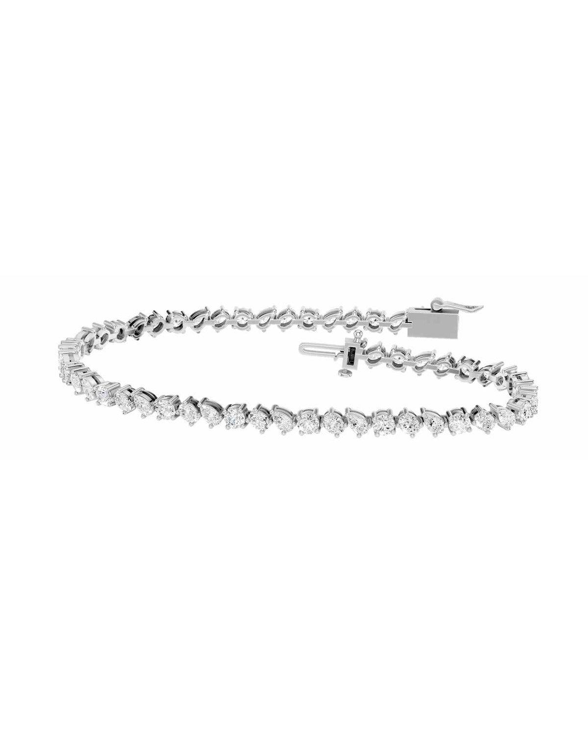 14K 5.00 CT Lab Grown Diamond Fancy Bracelet