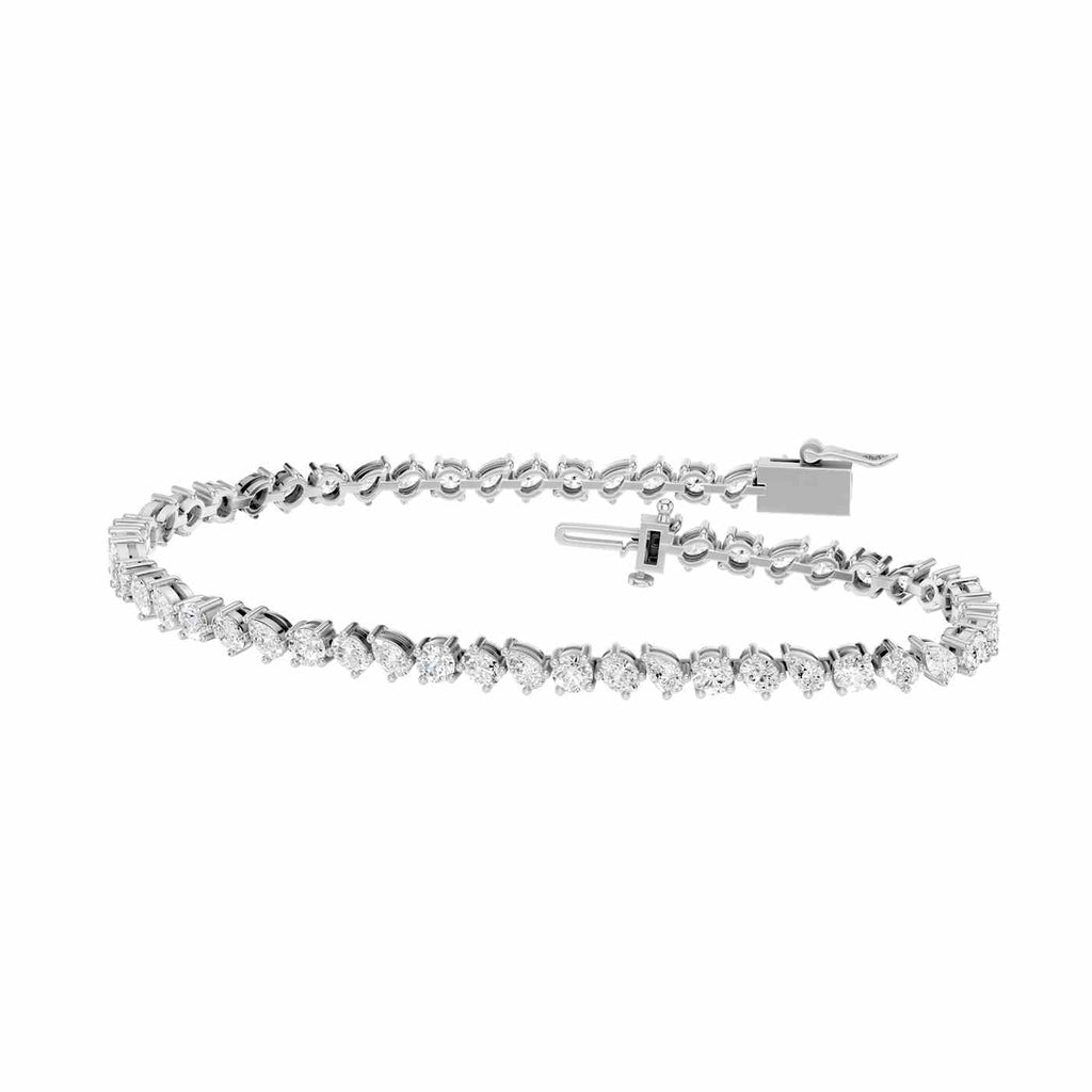 14K 5.00 CT Lab Grown Diamond Fancy Bracelet
