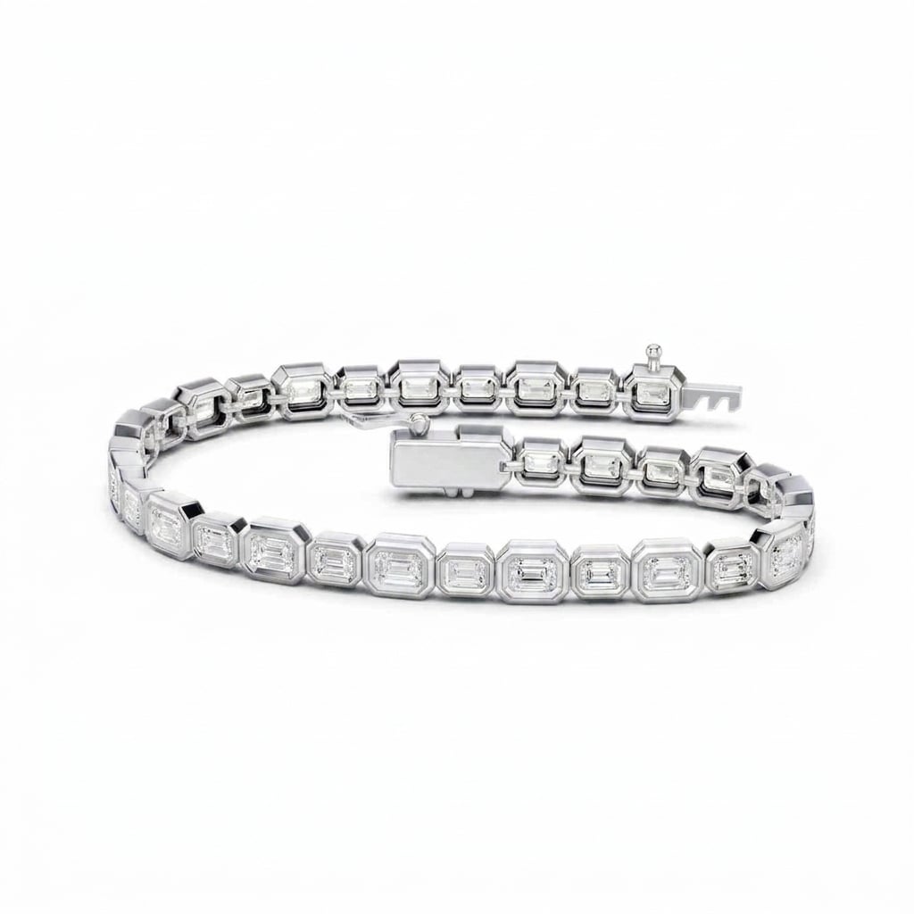 14K 5.00 CT Lab Grown Diamond Fancy Bracelet