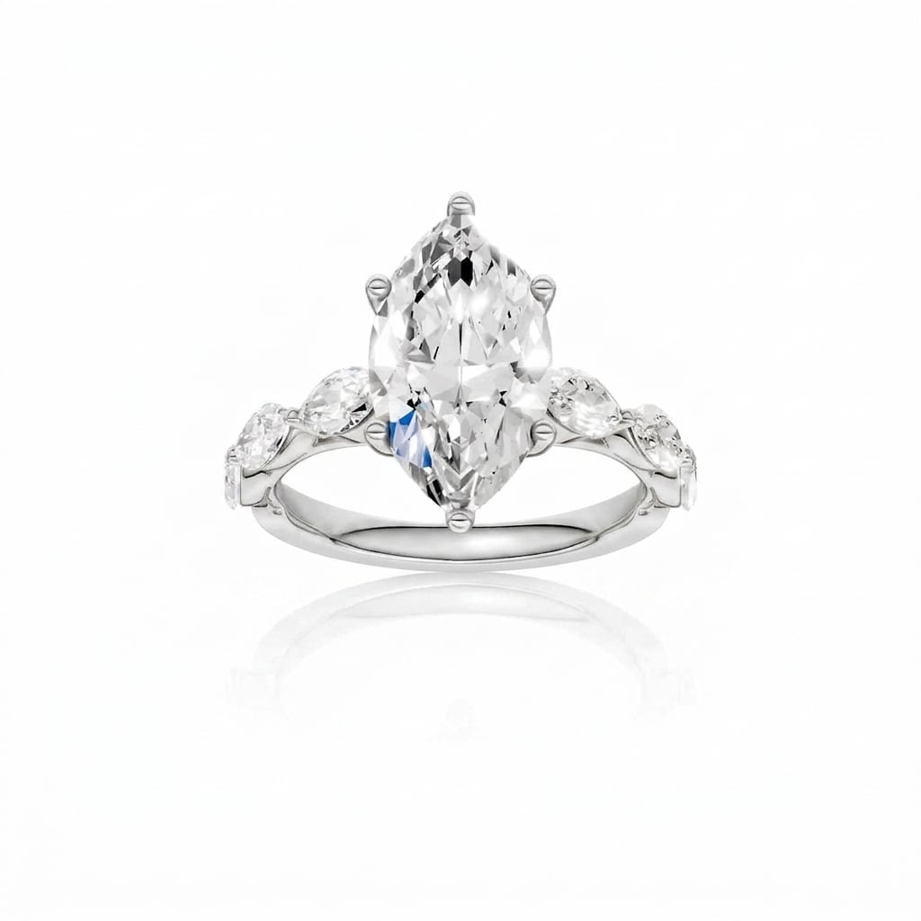 14K 3.74 CT Lab Grown Diamond Ring