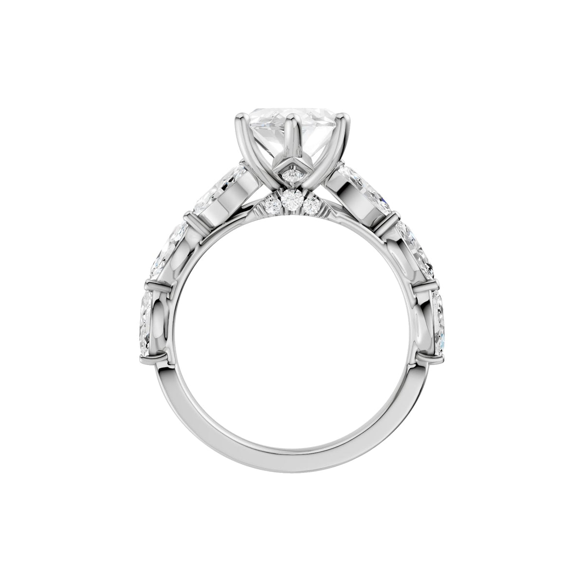 14K 3.74 CT Lab Grown Diamond Ring
