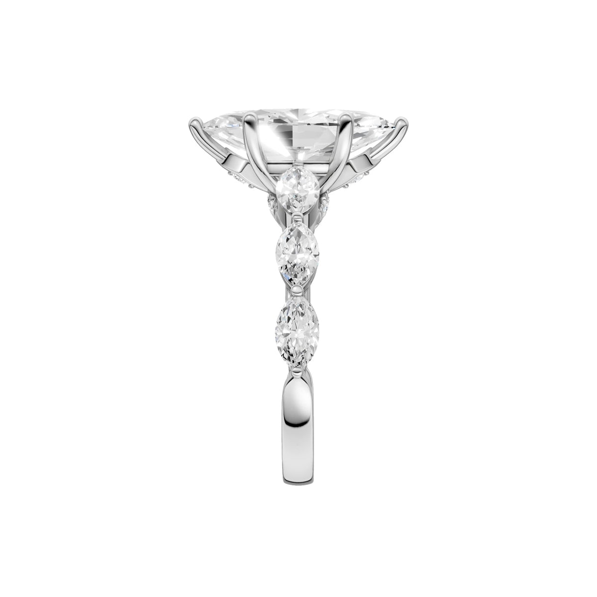 14K 3.74 CT Lab Grown Diamond Ring