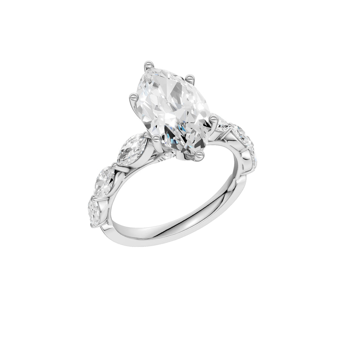 14K 3.74 CT Lab Grown Diamond Ring