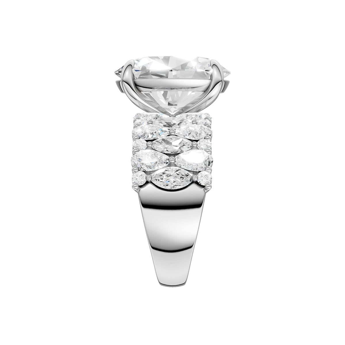 14K 7.00 CT Lab Grown Diamond Ring