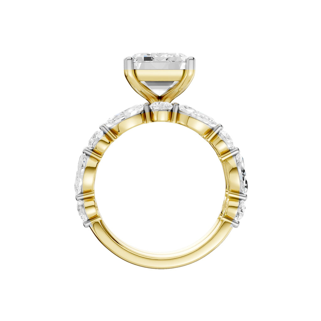 14K 6.00 CT Lab Grown Diamond Bridal Set