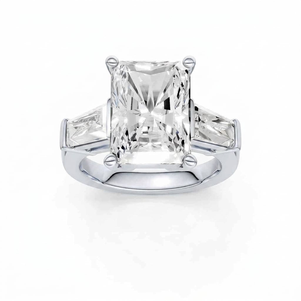 14K 5.00 CT Lab Grown Diamond Ring
