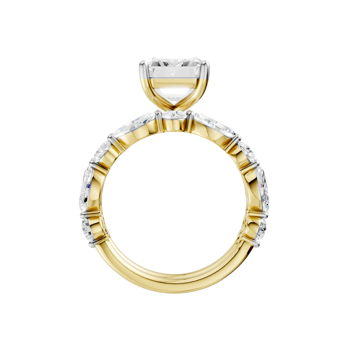 14K 5.00 CT Lab Grown Diamond Bridal Set