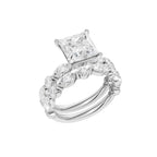 14K 5.00 CT Lab Grown Diamond Bridal Set