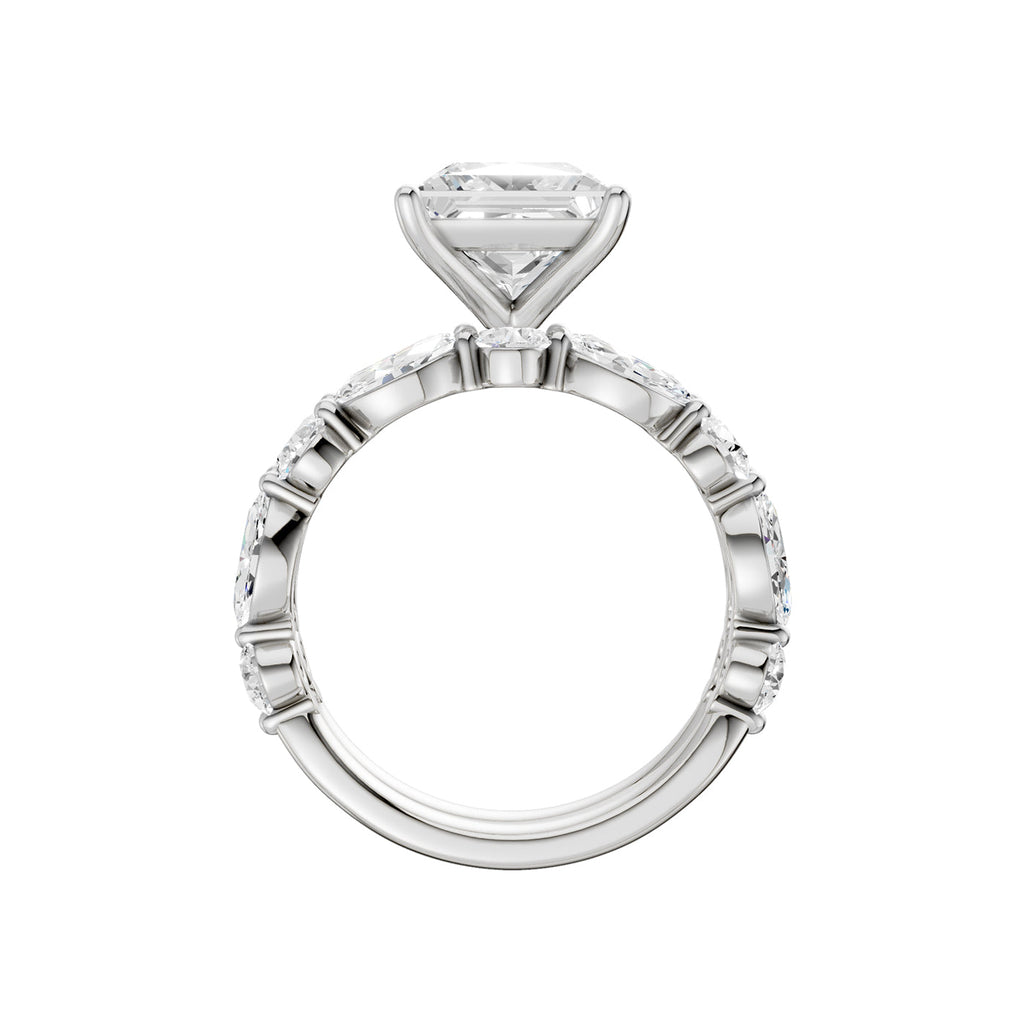 14K 5.00 CT Lab Grown Diamond Bridal Set