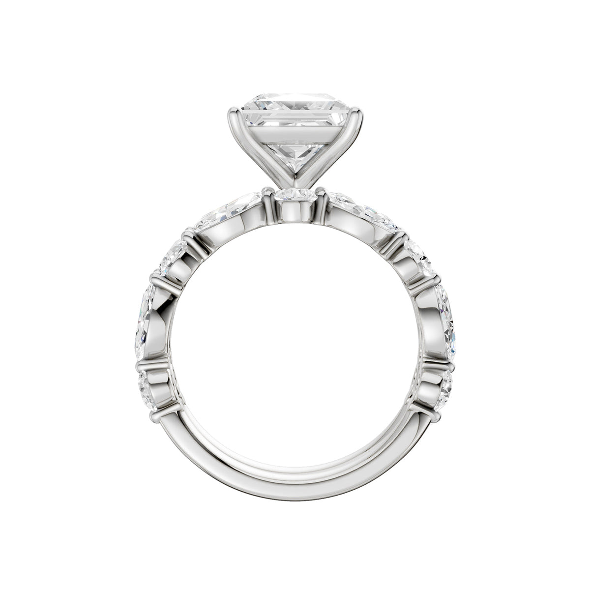 14K 5.00 CT Lab Grown Diamond Bridal Set