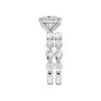 14K 5.00 CT Lab Grown Diamond Bridal Set
