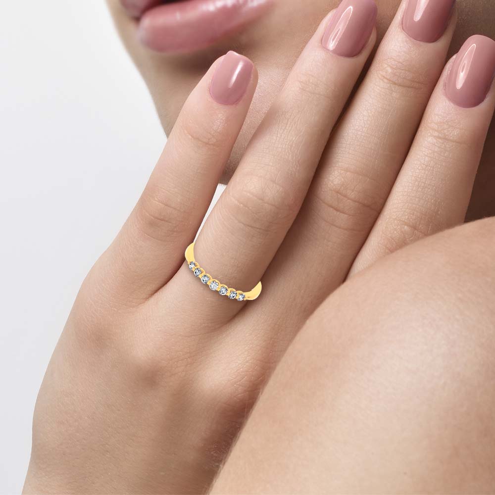 14k 0.24CT Certified Lab Grown Diamond Enhancer Band