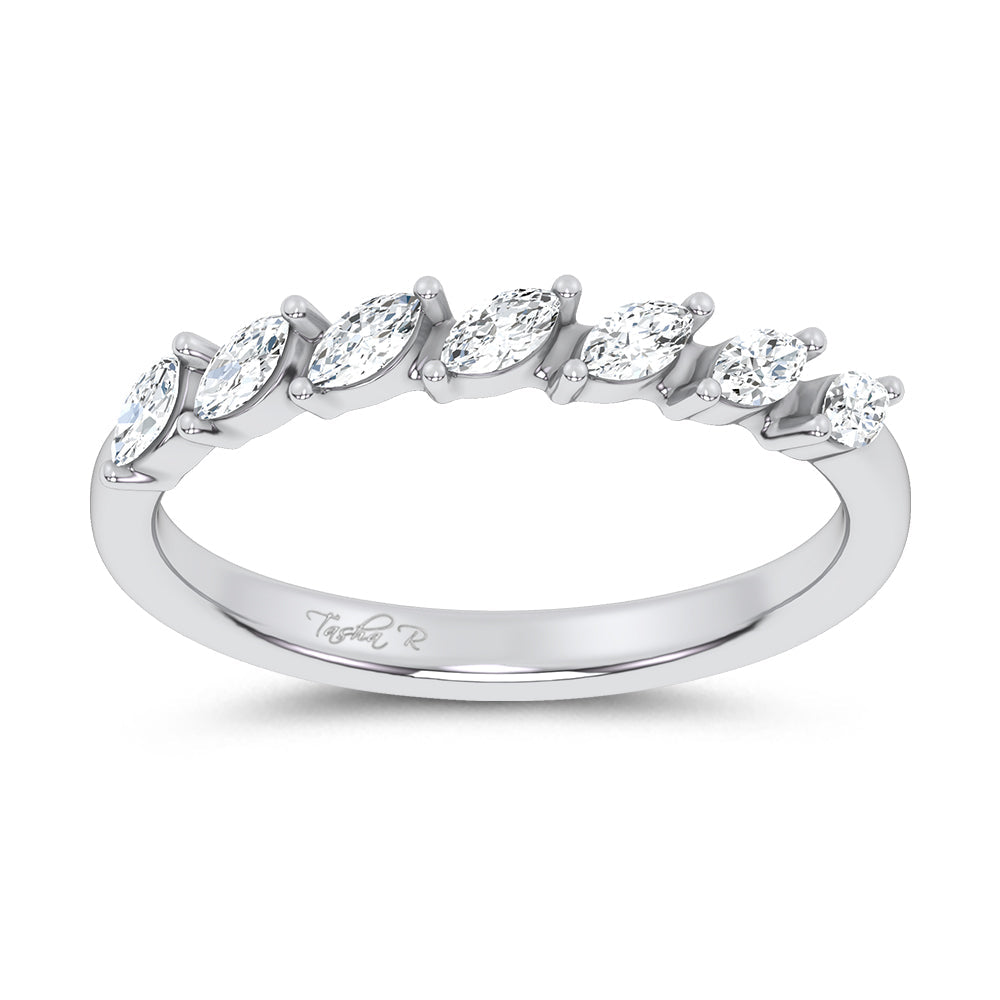14K 0.25CT Certified Lab Grown Fancy Band