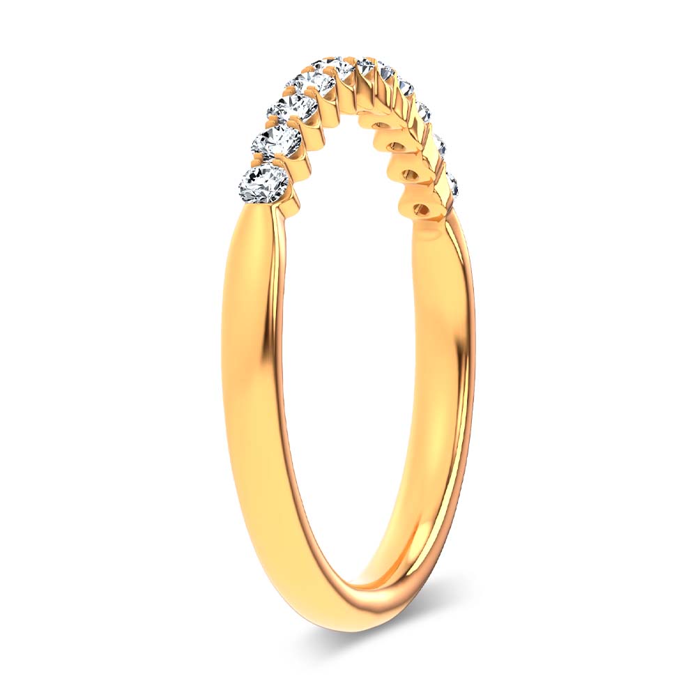 14K 0.25CT Certified Lab Grown Diamond Band