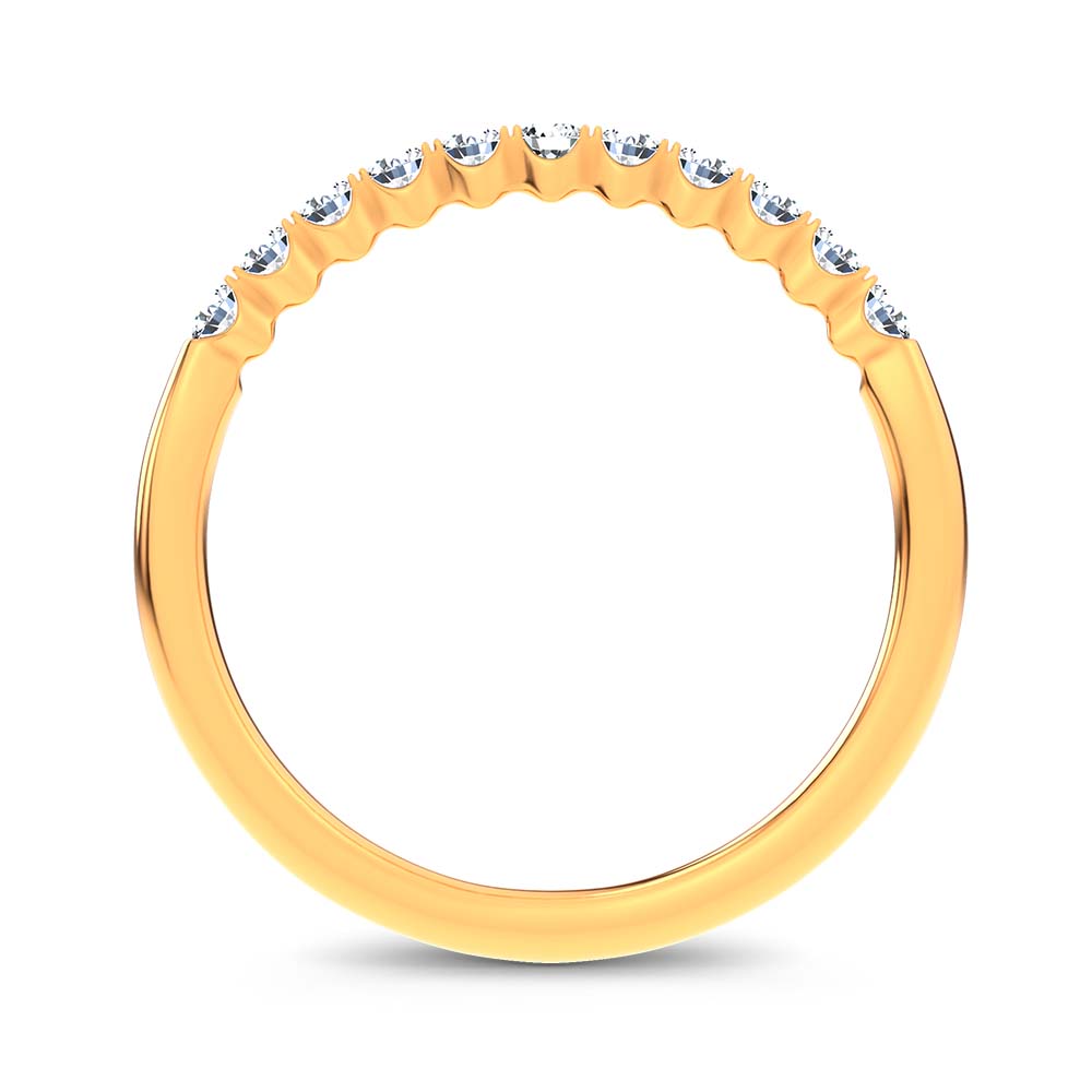 14K 0.25CT Certified Lab Grown Diamond Band