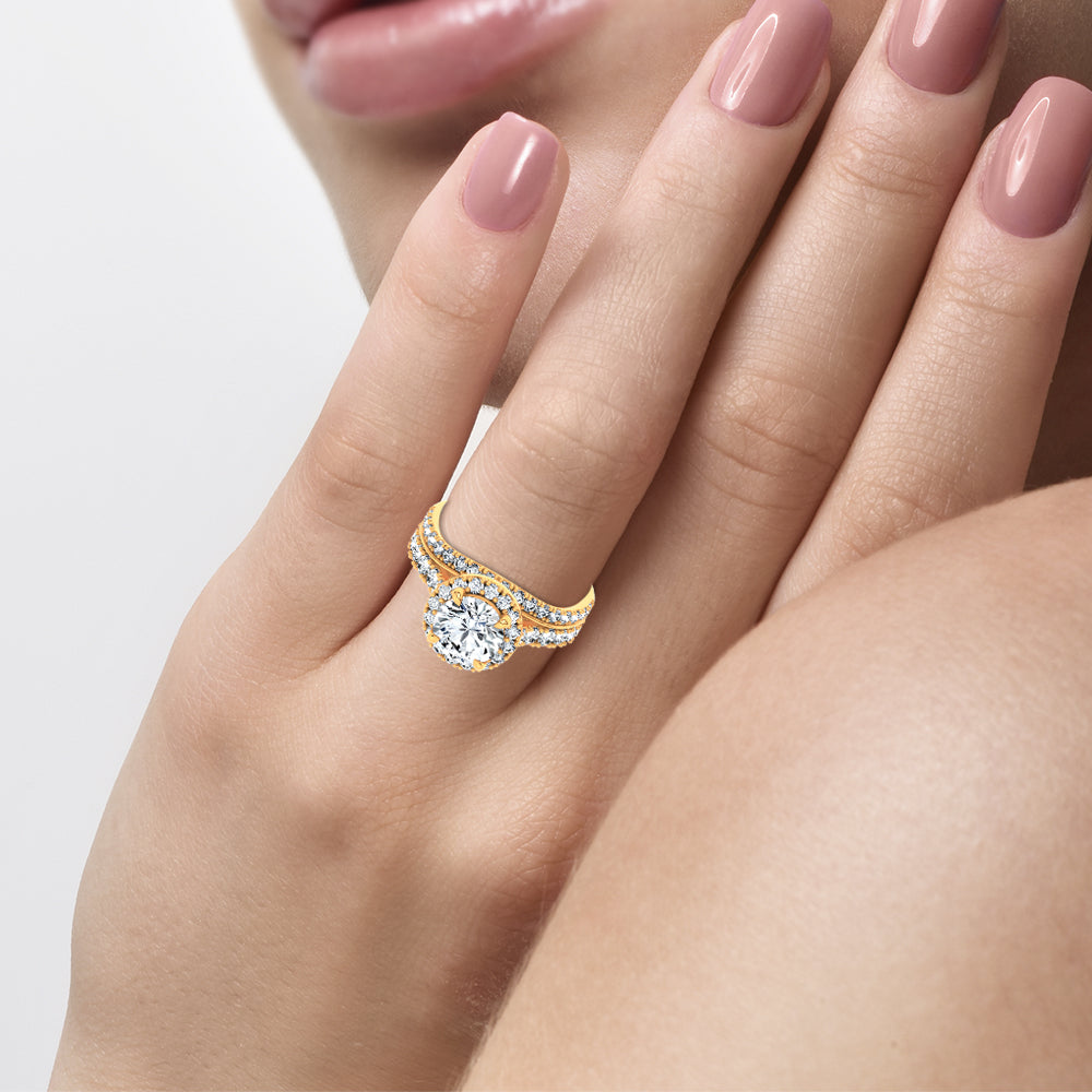 14K 2.94CT Certified Lab GrownTRIO SET