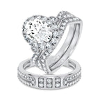 14K 3.17CT Certified Lab Grown TRIO SET