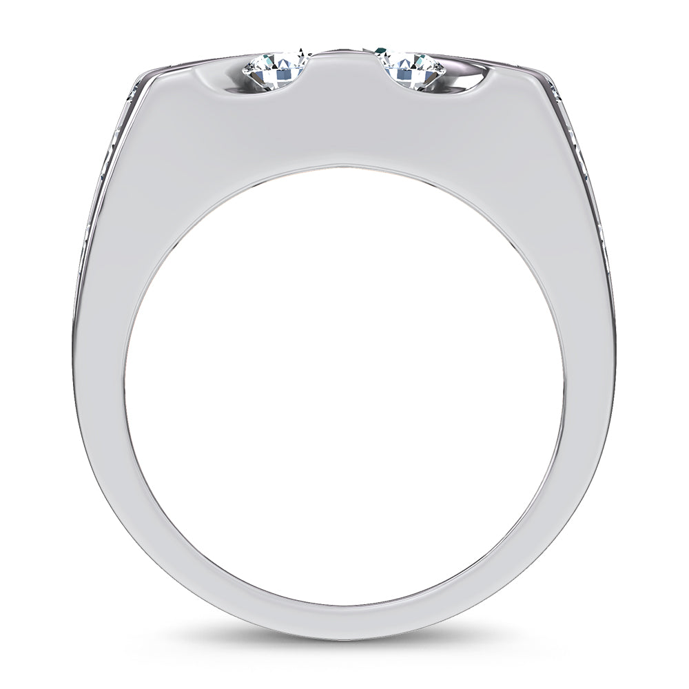 14k 5.00CT Certified Lab Grown Mens Ring