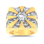 14k 7.00CT Certified Lab Grown Mens Ring