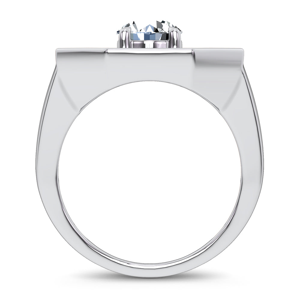 14k 3.00CT Certified Lab Grown Mens Ring
