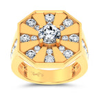 14k 3.00CT Certified Lab Grown Mens Ring