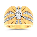 14K 2.25CT Certified Lab Grown Mens Ring