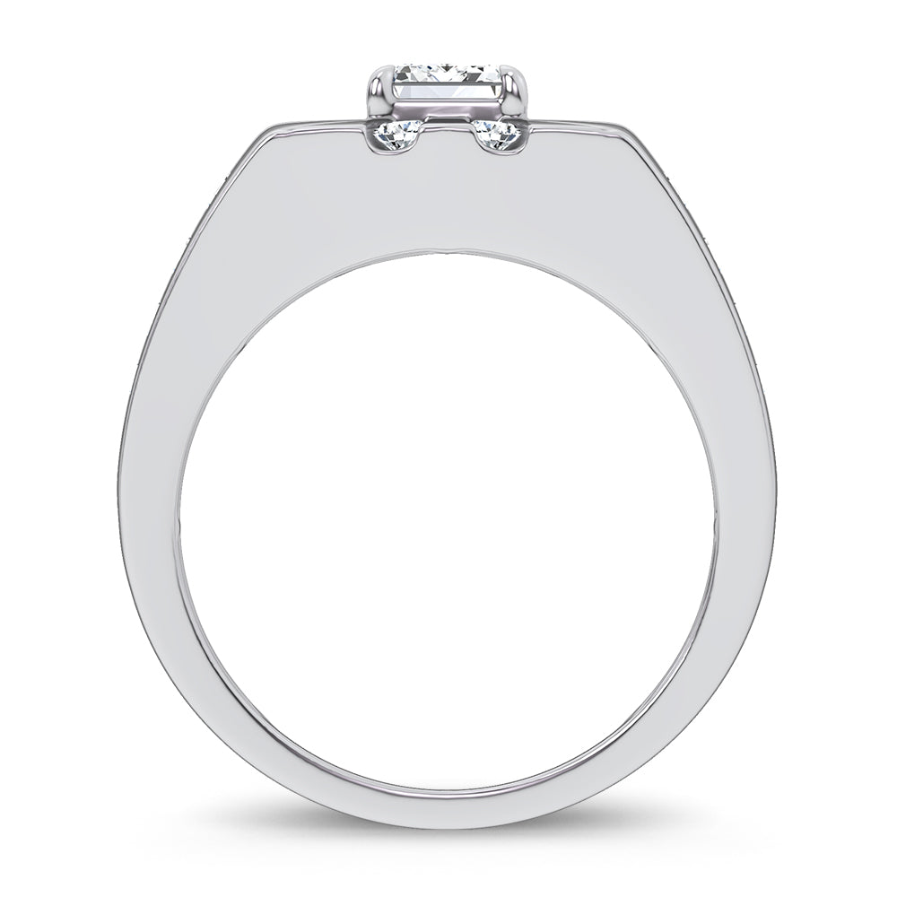 14k 3.00CT Certified Lab Grown Mens Ring