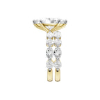 14K 4.00 CT Lab Grown Diamond Bridal Set